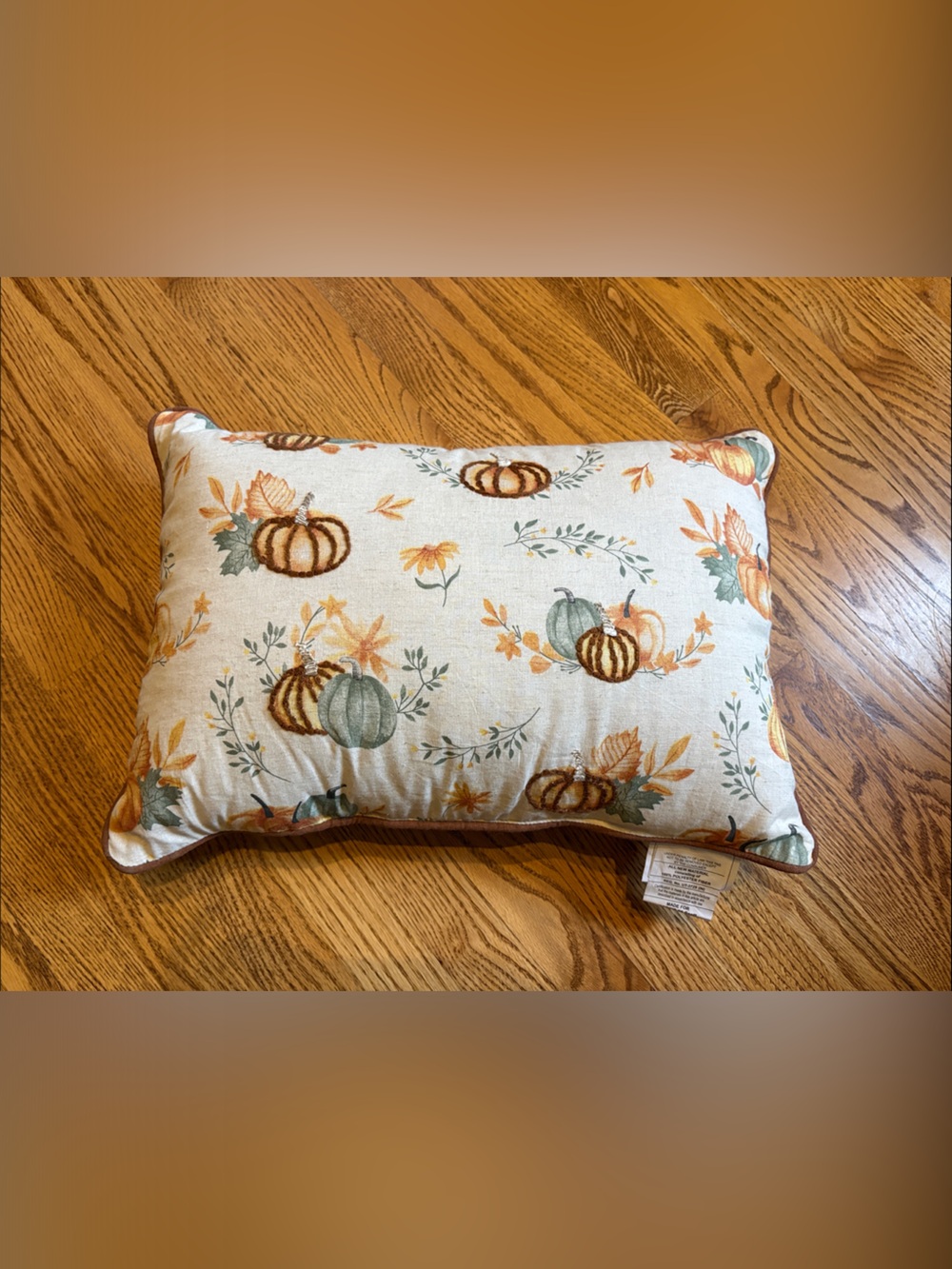 Autumn Pumpkin Accent Pillow
